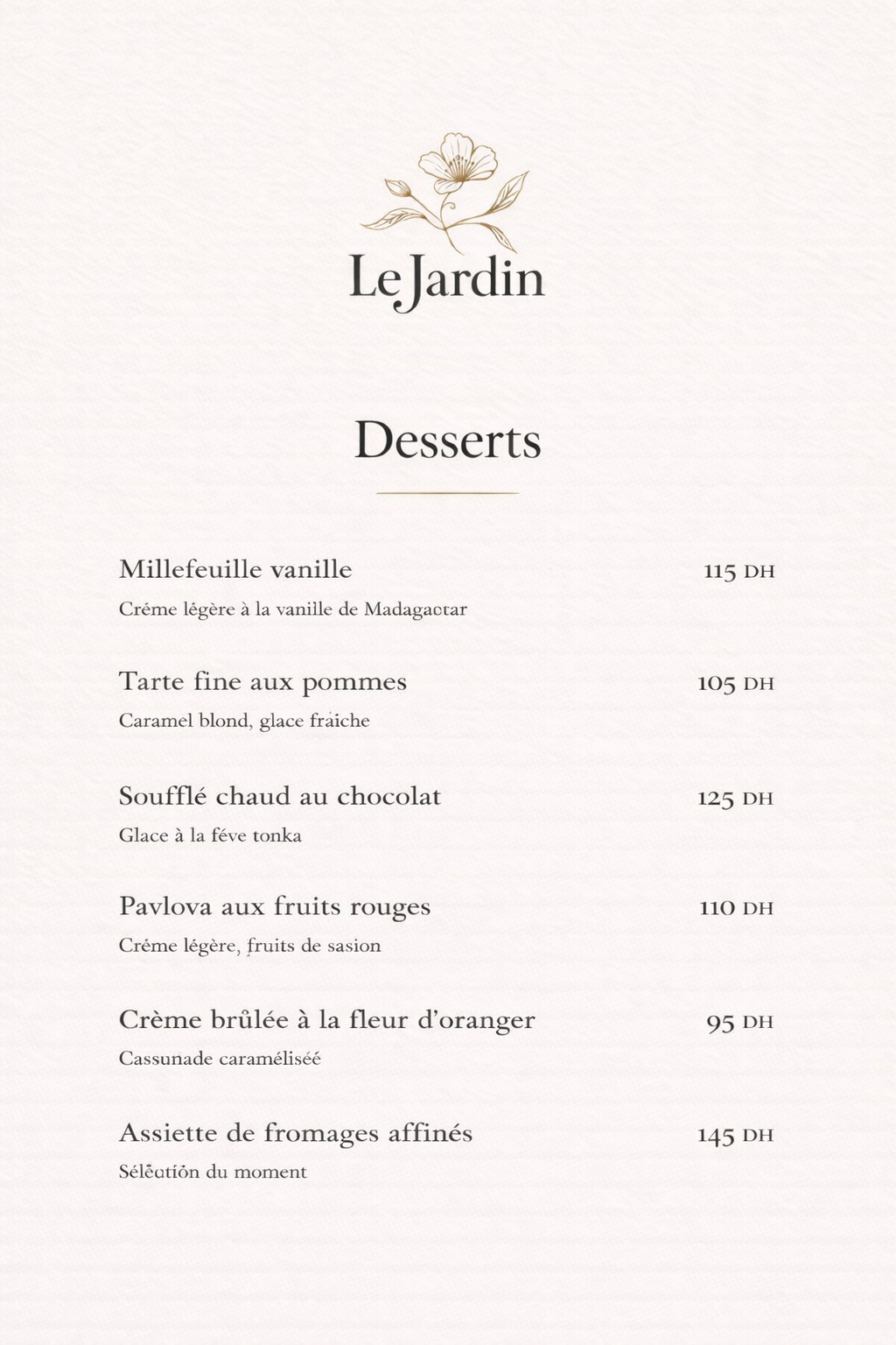 Menu page 4