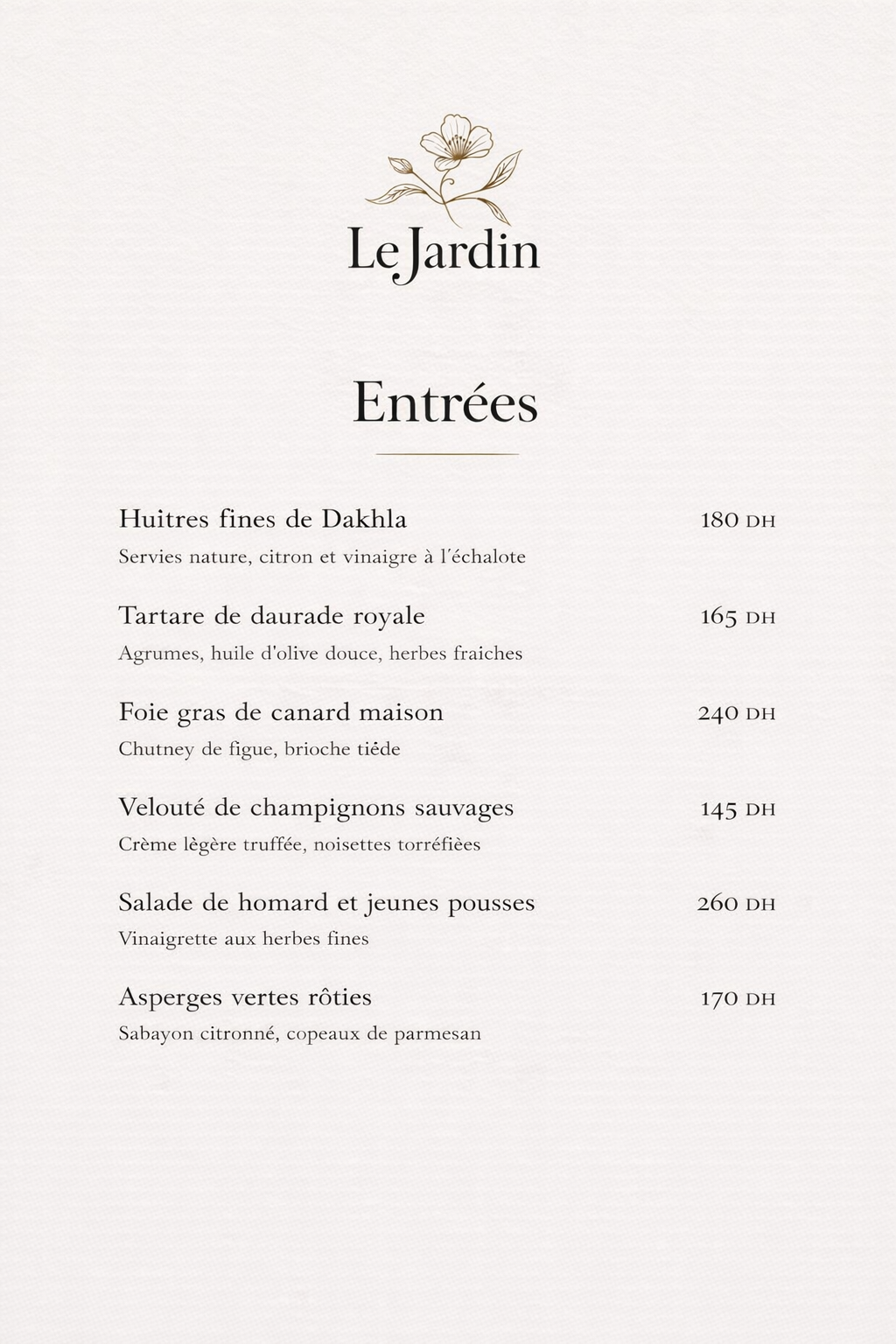 Menu page 2